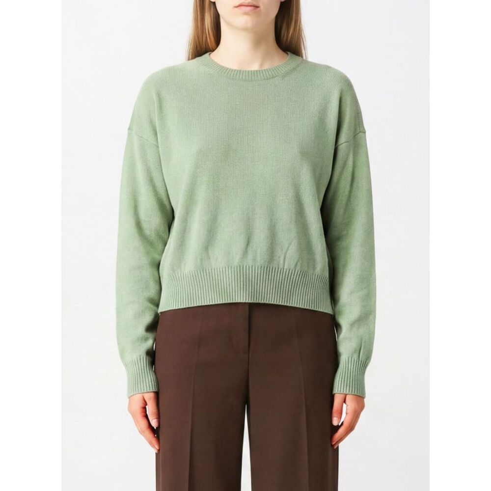 Twinset Women Cashmere And Silk Crewneck Sweater Twinset With Dropped Shoulders